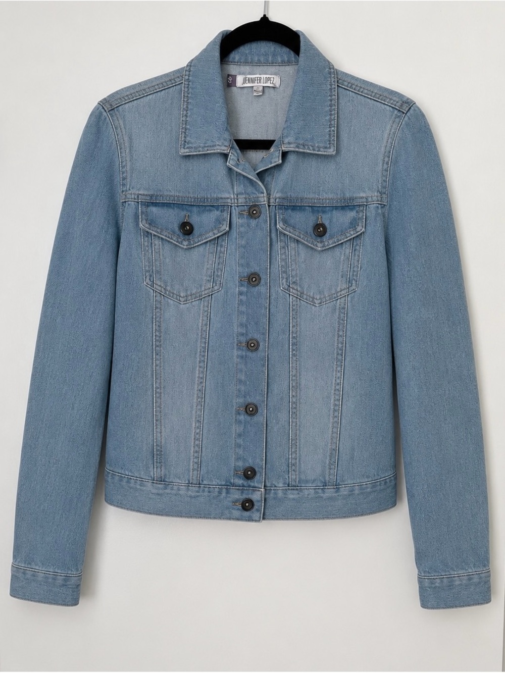 Jennifer Lopez Light Blue Denim Trucker Jacket